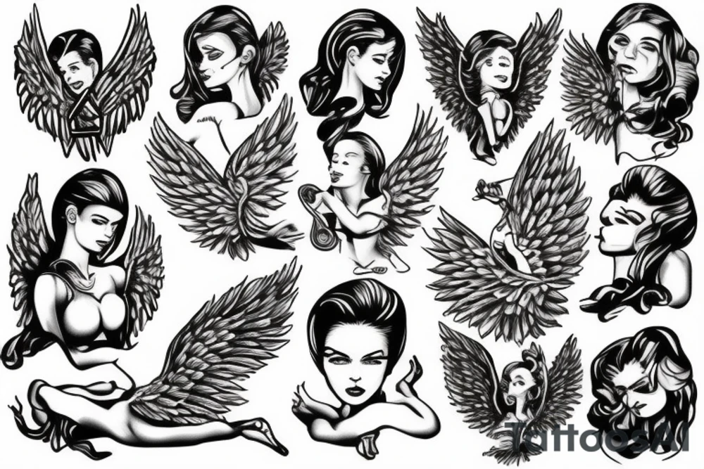 Angel tattoo idea