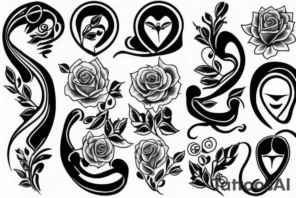 Brother and sister tattoo idea