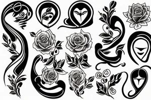 Brother and sister tattoo idea