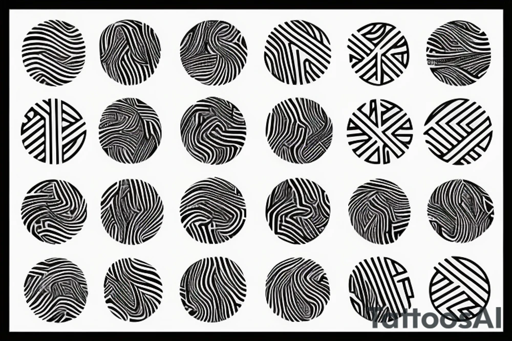 Black snake with white lines tattoo idea