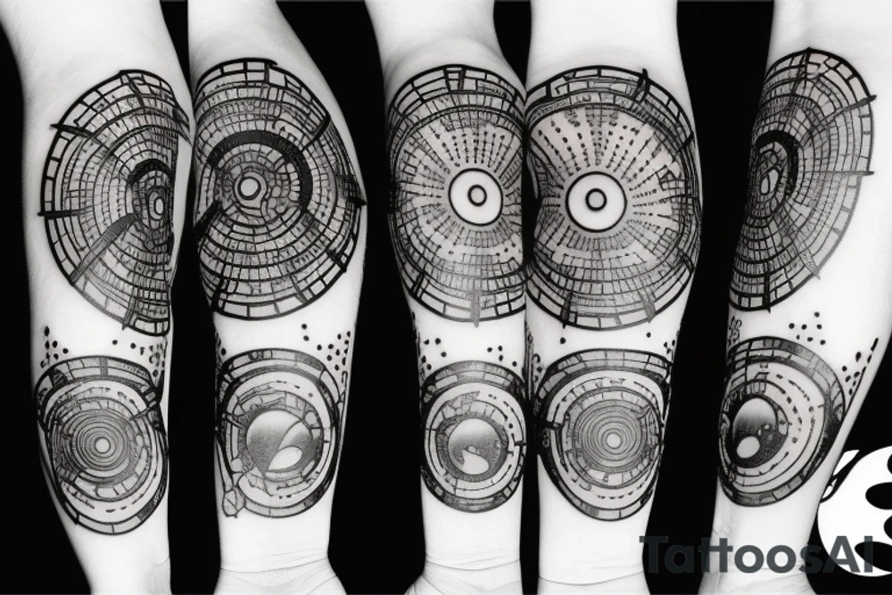 black hole sun tattoo idea