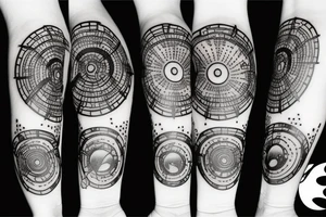black hole sun tattoo idea