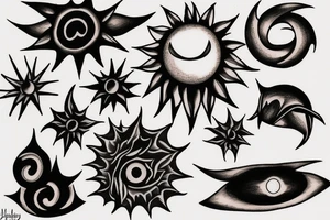 black hole sun tattoo idea