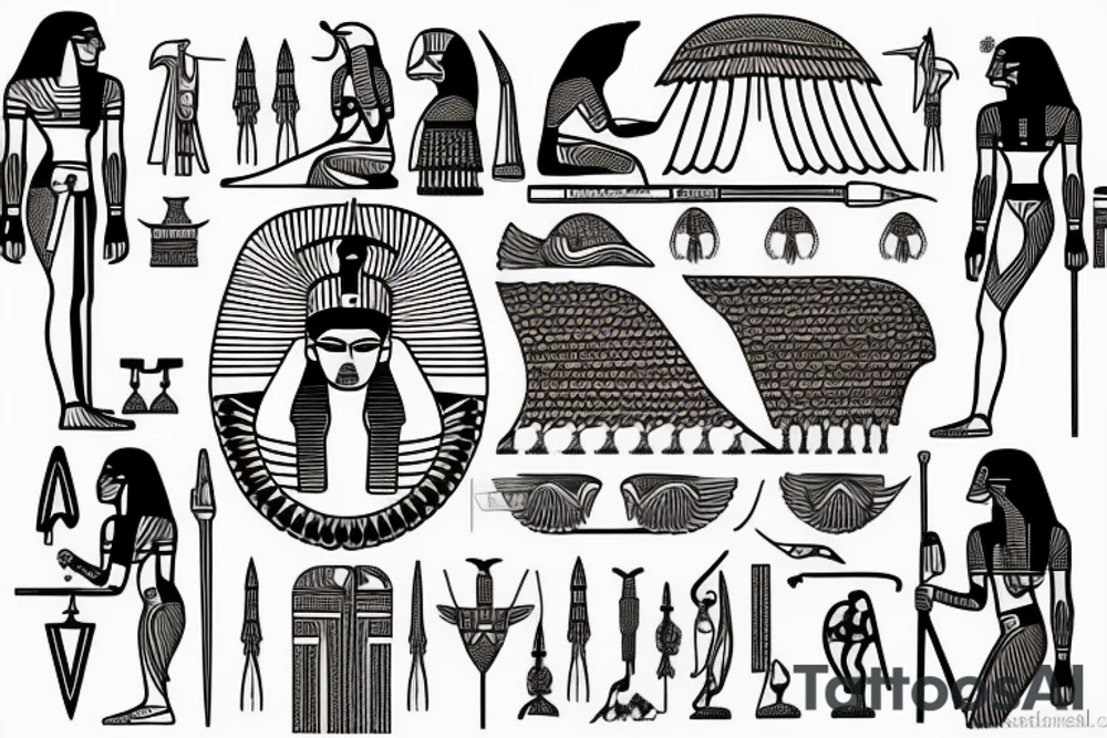 Egyptian, mythologies, Thor tattoo idea