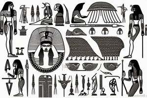 Egyptian, mythologies, Thor tattoo idea