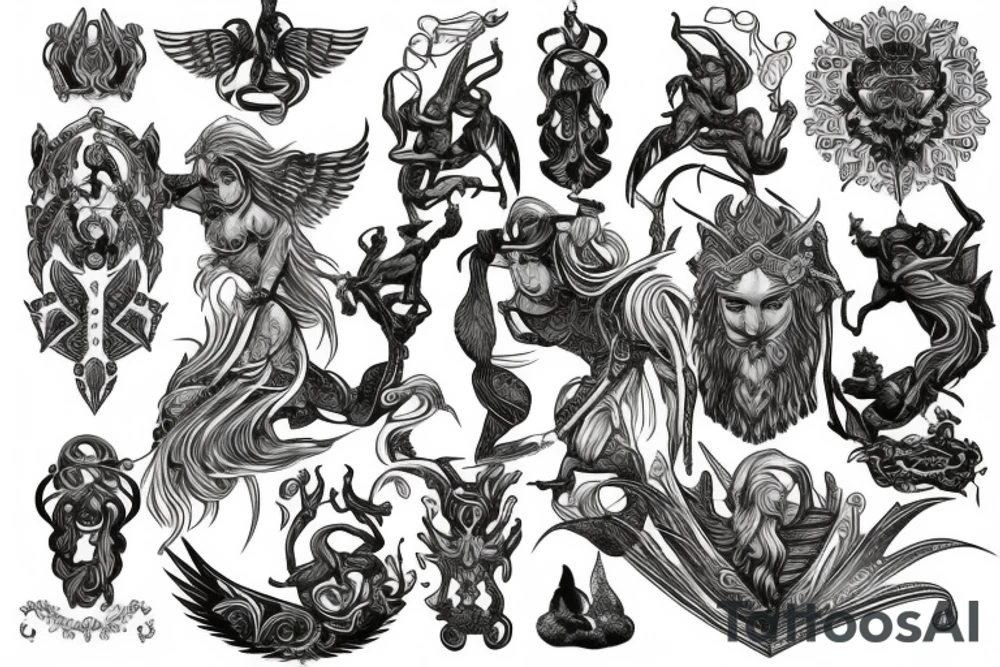 mythological tattoo idea