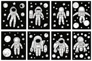 Galaxy, astronaut, family, introvert tattoo idea