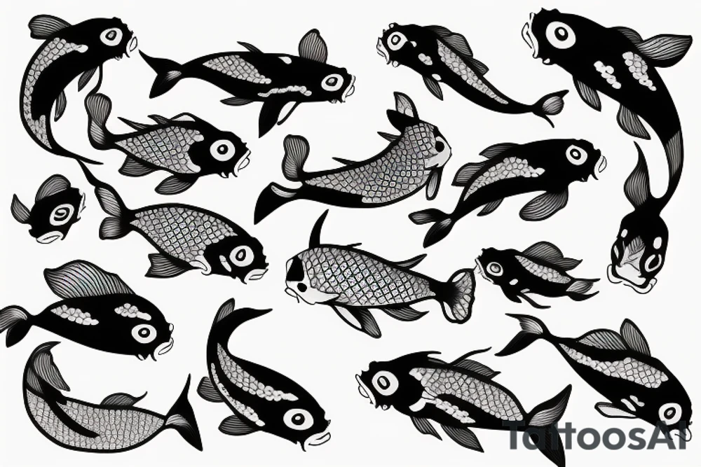 koi fish tattoo idea