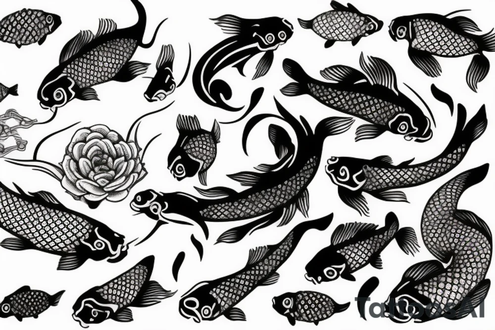 koi fish tattoo idea
