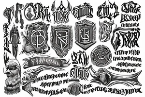 The text Eric the Wiking written in Old Norse tattoo idea