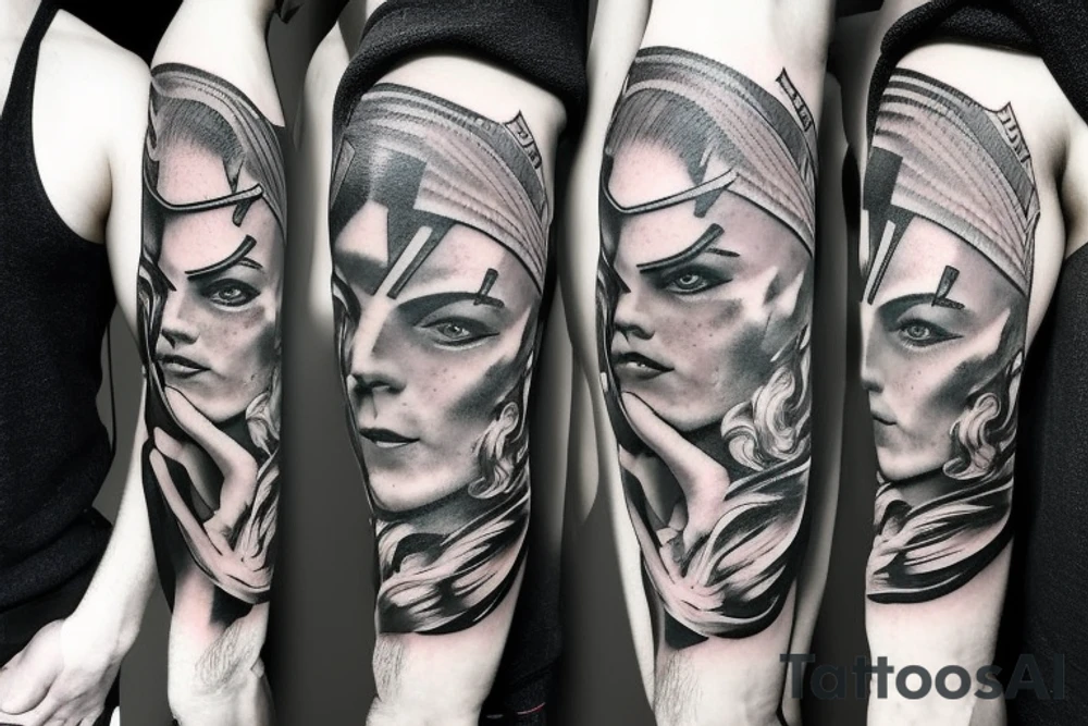 Greek mythology and wrestling tattoo idea