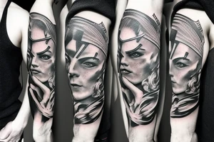 Greek mythology and wrestling tattoo idea