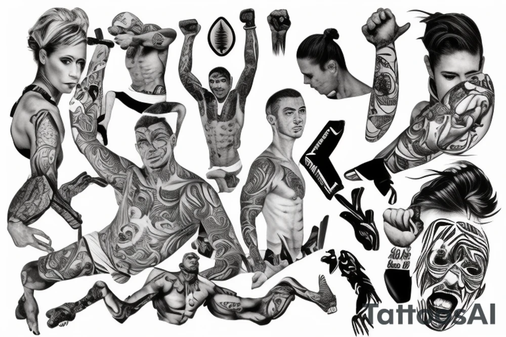 strength, athleticism, confidence, trust, respect tattoo idea