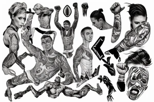 strength, athleticism, confidence, trust, respect tattoo idea