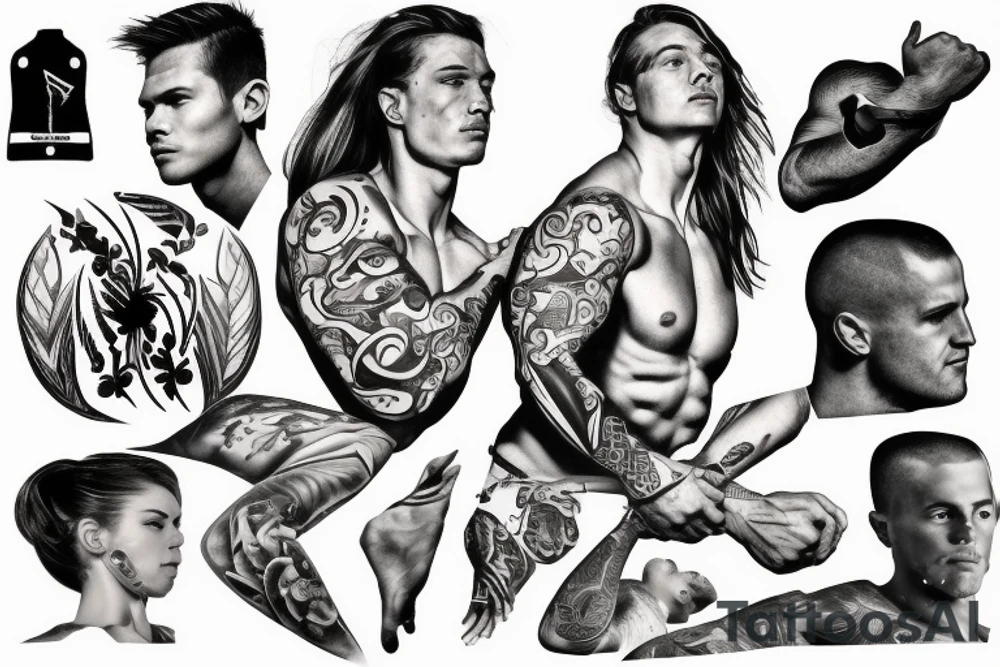 strength, athleticism, confidence, trust, respect tattoo idea