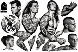 strength, athleticism, confidence, trust, respect tattoo idea