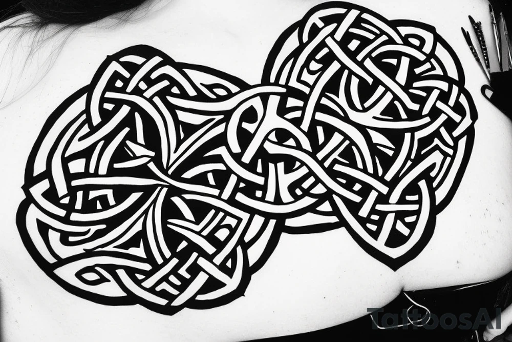 Celtic knot work tattoo idea