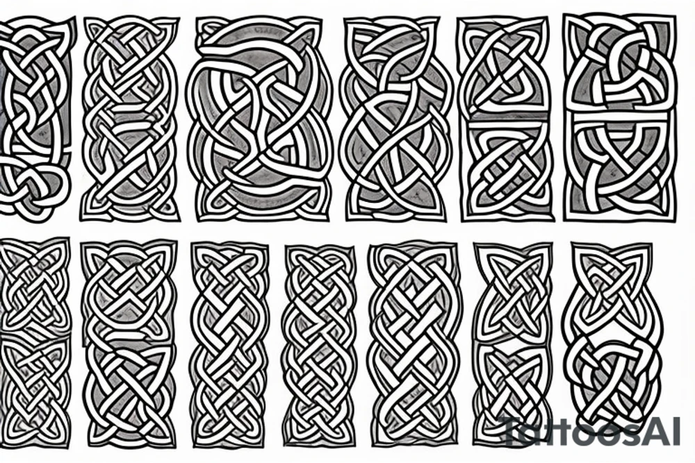 Celtic knot work tattoo idea