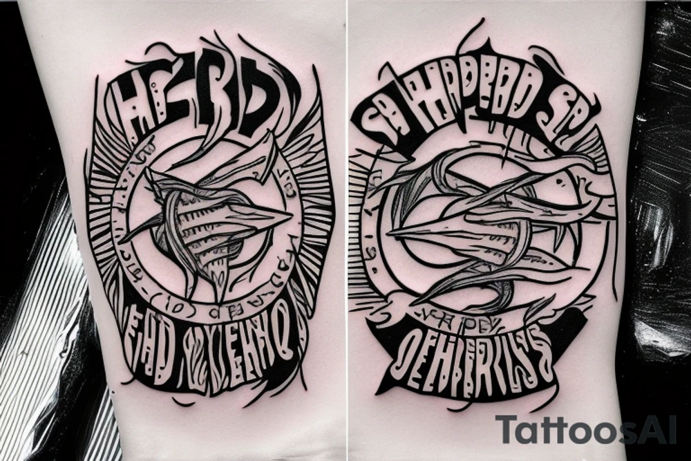 Red Hot Chilli Peppers band logo tattoo idea