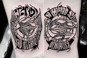Red Hot Chilli Peppers band logo tattoo idea