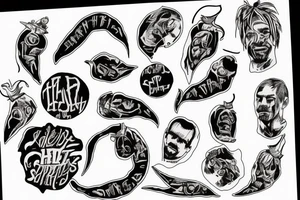 Red Hot Chilli Peppers band logo tattoo idea