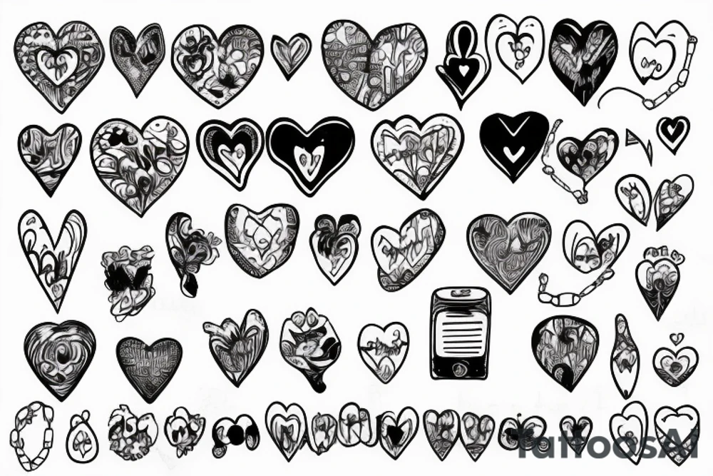 Heart with chain tattoo idea