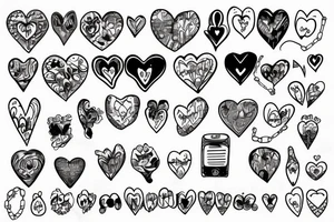 Heart with chain tattoo idea