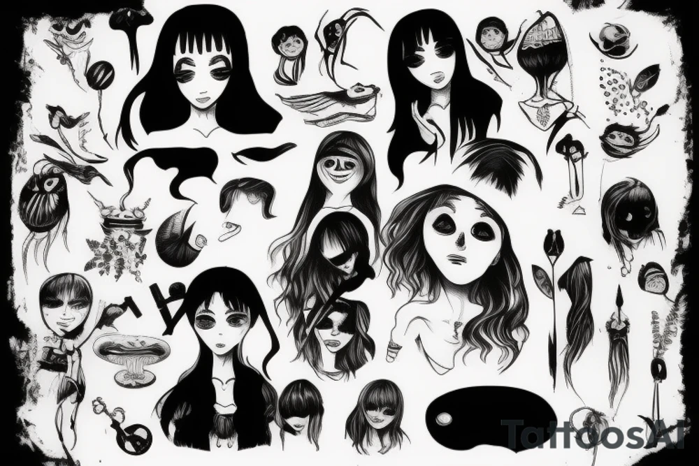 Girl tattoo idea