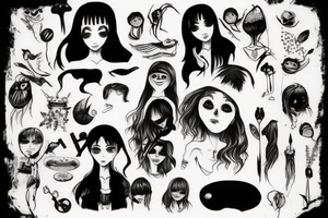 Girl tattoo idea