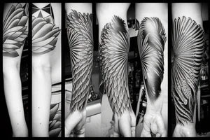 crows full arm tattoo idea