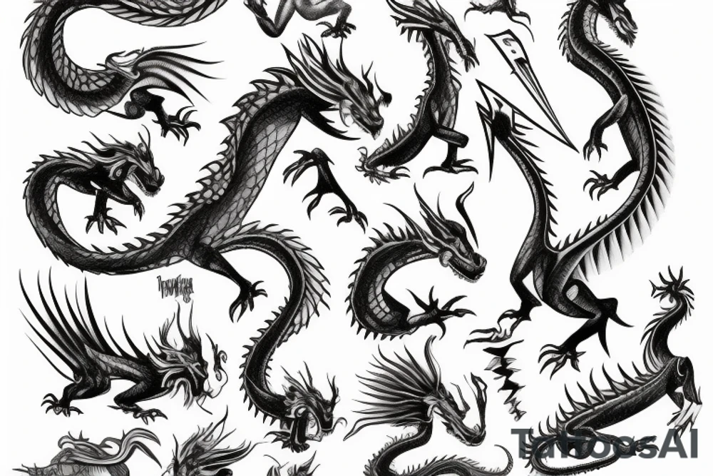 Dragon tattoo idea