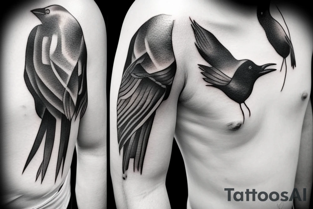 arm 30 crows tattoo idea