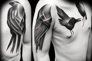 arm 30 crows tattoo idea