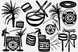 Steelpan drum tattoo idea