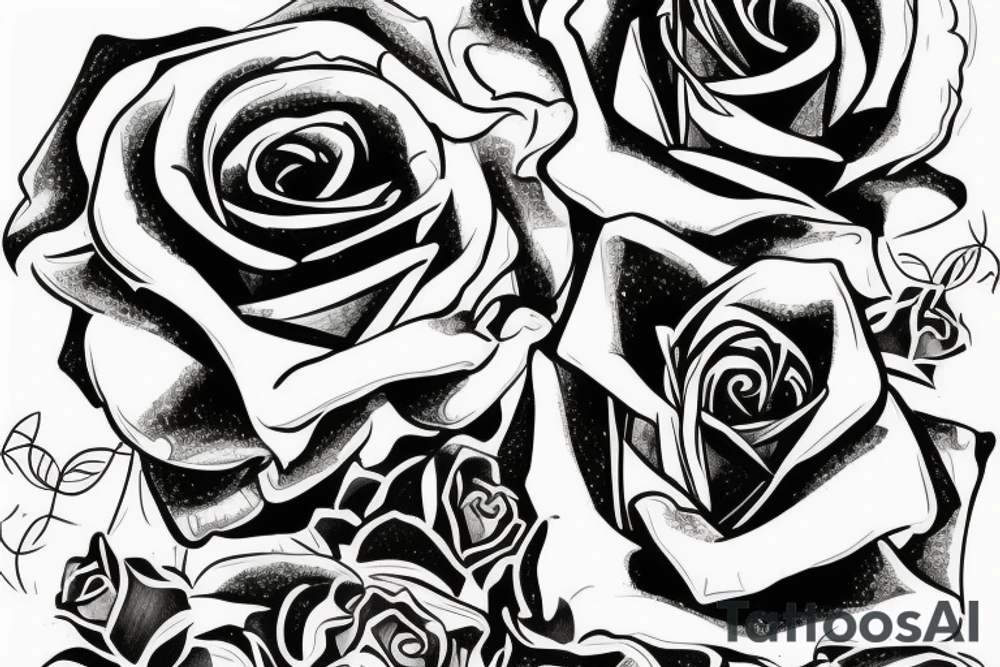 Rose with a rocket launcher behind the rose tattoo idea