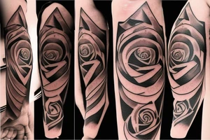 Rose with Team Fortress 2 Logo tattoo idea