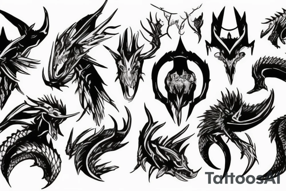 Destiny 2 hunter and dragon tattoo idea