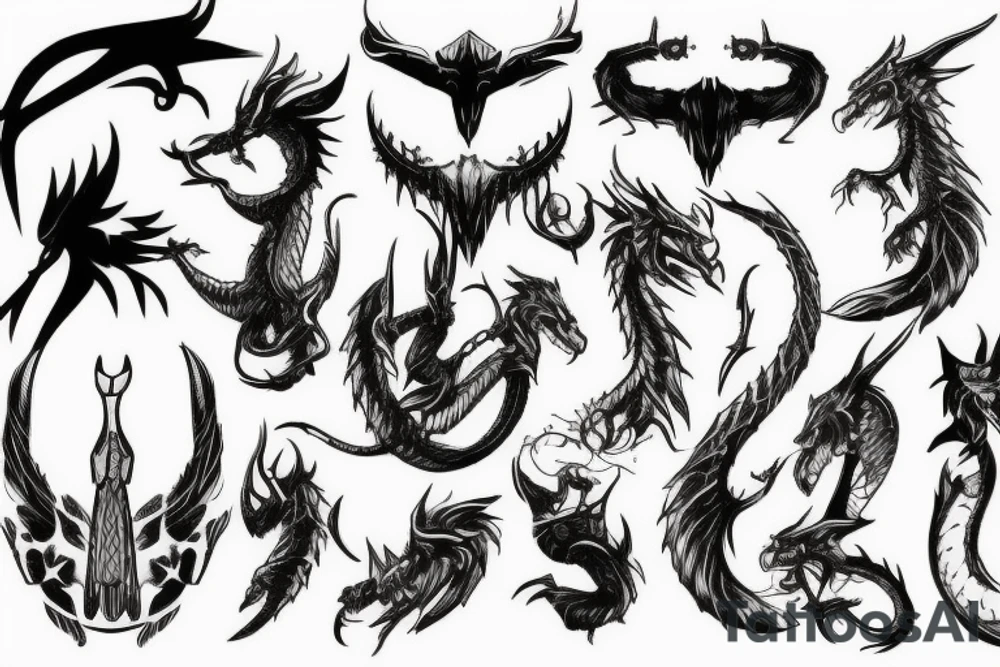 Destiny 2 hunter and dragon tattoo idea