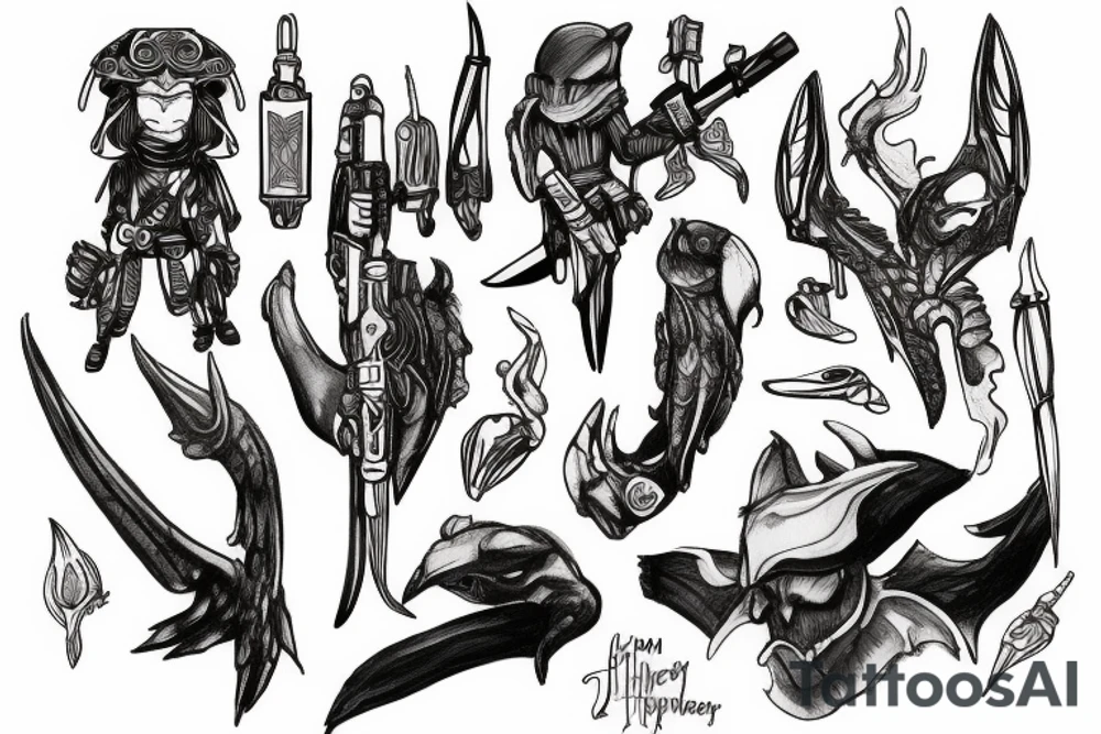Destiny 2 hunter tattoo idea