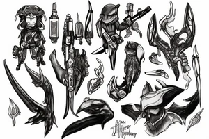 Destiny 2 hunter tattoo idea