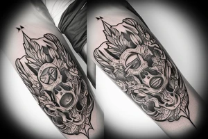 Forearm flame tattoo unique tattoo idea