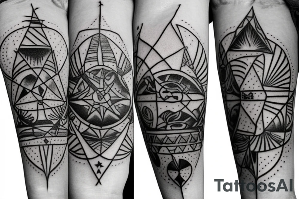 Arrow traveling tattoo idea