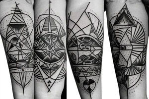 Arrow traveling tattoo idea