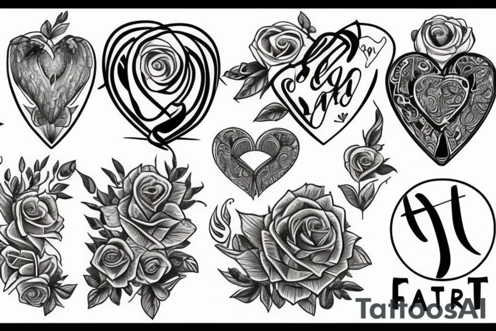 Faith Hope HEART tattoo idea