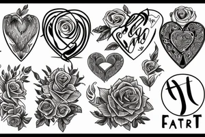 Faith Hope HEART tattoo idea