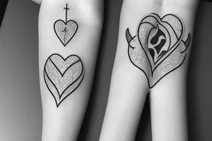 Faith Hope HEART sleeve tattoo idea