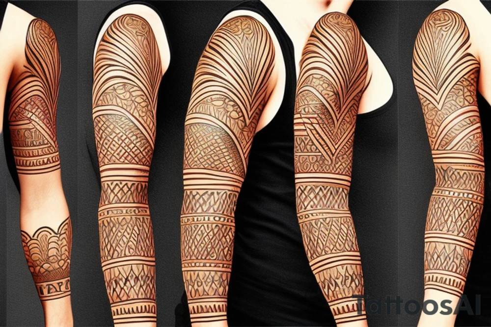Faith Hope HEART sleeve tattoo idea