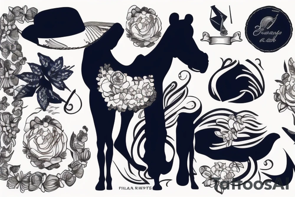 Navy pretty officer with a camel in the background tattoo idea