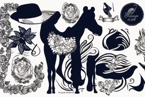 Navy pretty officer with a camel in the background tattoo idea