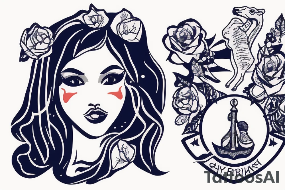 Navy pretty officer with a camel in the background tattoo idea